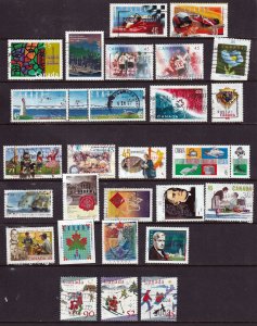 Canada 1996-1997  - Used group of 27 Stamps