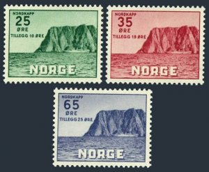 Norway B59-B61, MNH. Michel 408-410. Tourist Association 1957. North Cape, Ship.