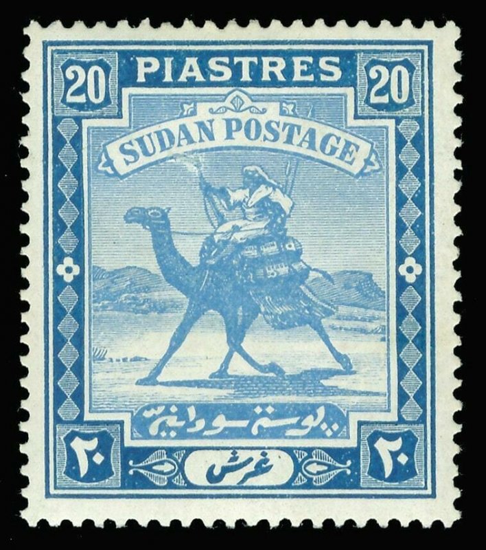 Sudan 1935 20p pale blue & blue (CH) MLH. SG 46b. Sc 50.