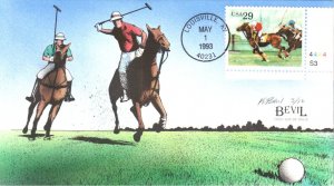 #2759 Polo Plate Bevil FDC