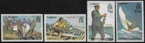 Tristan Da Cunha #174-7 MNH Set - Longboats