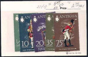 ANTIGUA Sc#274-278 MINT UNUSED HINGED SET