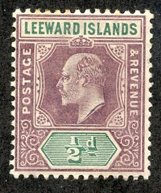 Leeward Isl, Scott #20 Unused, Hinged