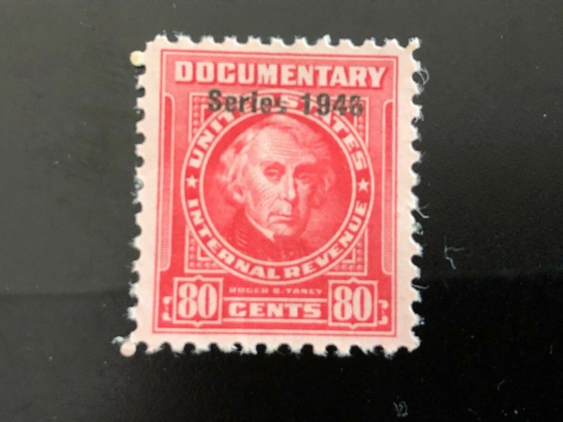 R447 Red Documentary VF MNH Overprint 1946