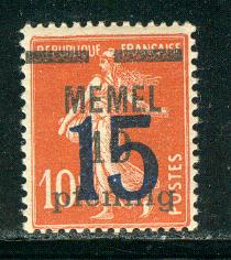 Memel - Scott # 43, mint nh