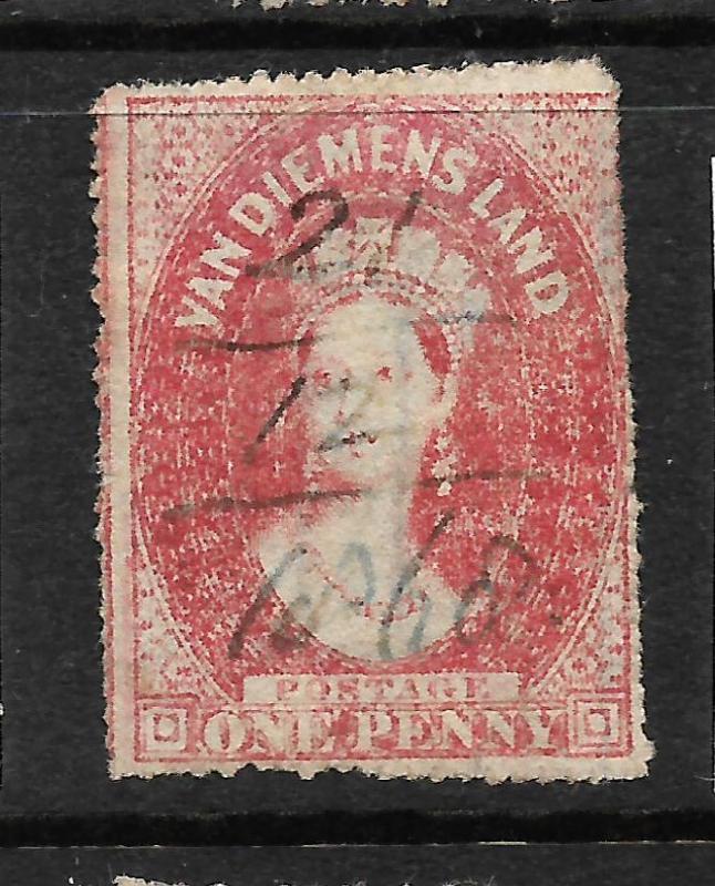 TASMANIA  1868-69  1d    QV   FU    P19   SG 118