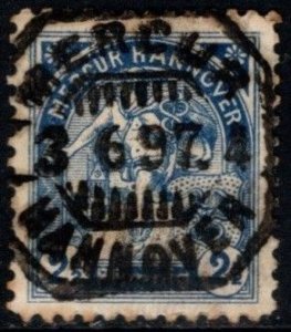 1894 Germany Local Post 2 1/2 Pfennig Hannover Private Post Used