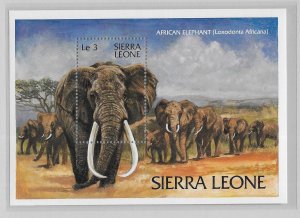 Sierra Leone 590 Elephants s.s. MNH c.v. $6.50