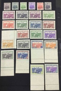 MOMEN: ARGENTINA SC #374s-398s 1930-1931 MUESTRA SET MINT OG NH LOT #64326