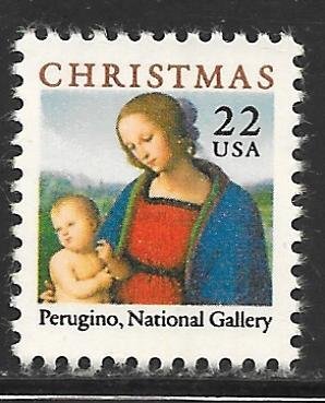 USA 2244: 22c Madonna,  Perugino (c. 1450-1513), single, MNH, VF