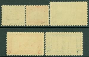 EDW1949SELL : USA 1925 Scott #617-21 Complete sets. VF, Mint Never Hinged.