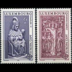 LUXEMBOURG 1978 - Scott# 609-10 Europa-Statue Set of 2 NH