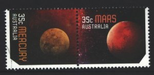 Australia 35c Mars and Mercury Used Pair