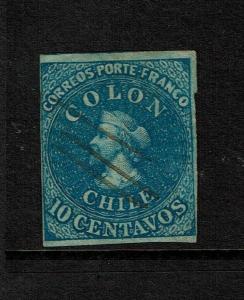 Chile SC# 12 Used / Pen Cancel - S7353