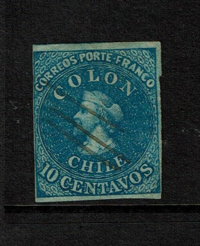 Chile SC# 12 Used / Pen Cancel - S7353