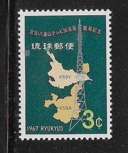 Ryukyu 1697 Opening of Television Stations Sc 166 MNH A151