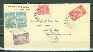 BRAZIL 1931 AIR MAIL COVER VIA PANAIR AIRLINES...#C18, C19. C25