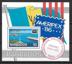 Barbados 686 1986 AMERIPEX s.s. MNH