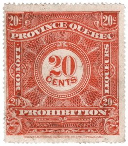 (I.B) Canada Revenue : Quebec Prohibition 20c