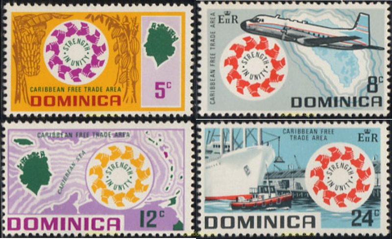 213325 MNH DOMINICA 1969 AREA DE COMERCIO LIBRE