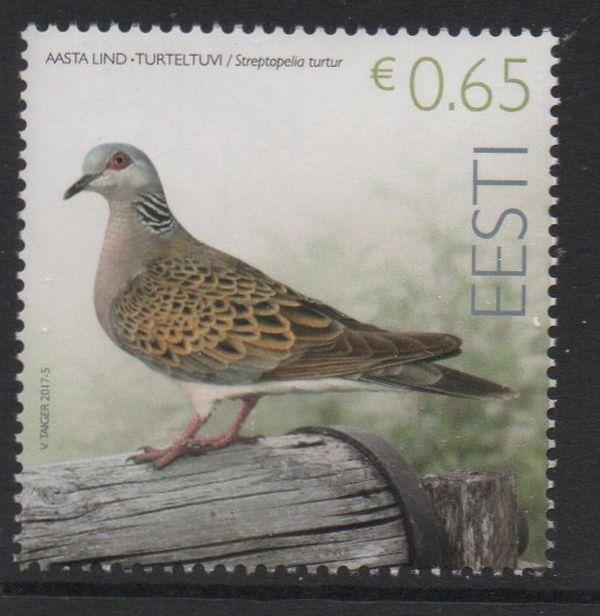 Estonia Sc 835 2017 Bird stamp mint NH