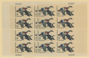 United States #1362 Mint (NH) Plate Block (Waterfowl)