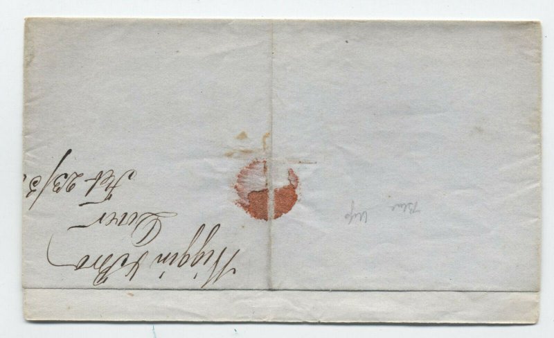 1850 Boston & Maine R.R. stampless folded letter [S.994] 