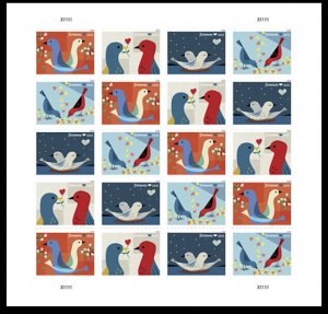 US #6046a-6049a 6049c 2026 Love imperf NDC MNH sheet of 20 available post 2/1/26