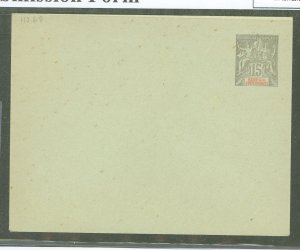 Senegal  1901 15c gray on green, flap not stuck, very minor soiling