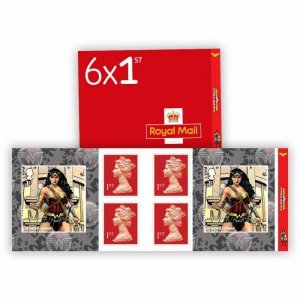 Royal Mail - DC Collection 1st Class Stamp Book - Wonder Woman