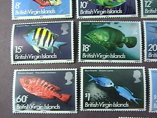 BRITISH VIRGIN ISLANDS # 284-300-MINT/NEVER HINGED-COMPLETE SET--QEII--1975