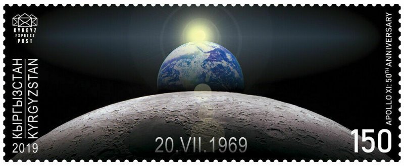 KYRGYZSTAN (KEP) / 2019 - Apollo XI: 50th Anniversary (Moon Landing), MNH 