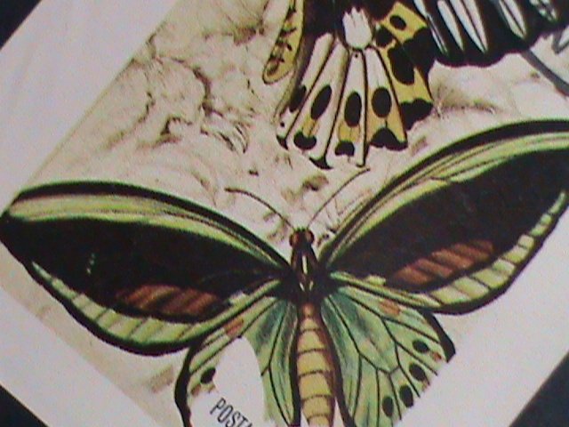 ​OMAN STAMP-1972 WORLD INSETS-LOVELY BUTTERFLY IMPERF: CTO S/S SHEET VERY FINE