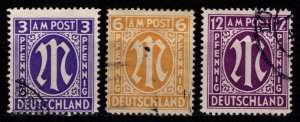 Germany [Allied Zone] 1945 AM Post (English Print), Part Set [Used]