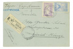 P2951 - ARGENTINA, 1933, LETTER TO ZÜRICH, VIA SEA USING AIR MAIL STAMPS!!-