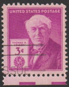 SC# 945 - (3c) - Thomas Edison - Used Single