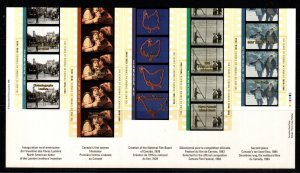 CANADA SGMS1698a 1996 CENTENARY OF CINEMA MNH