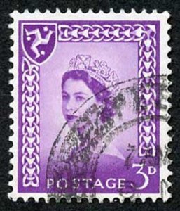 IOM SG2a 3d Deep Lilac on Chalky Paper Fine used cat from 6.50 pounds