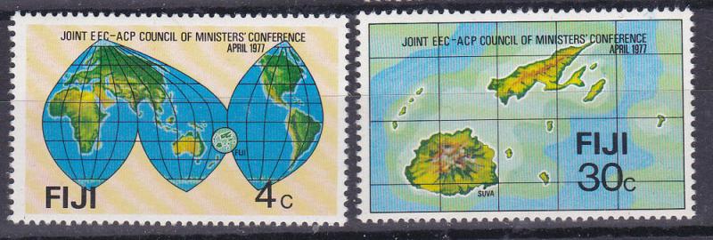 Fiji 374-75 MNH 1977 EEC-ACP Conference
