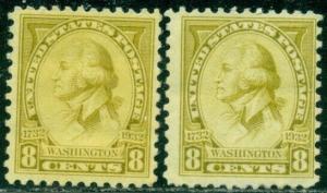 SCOTT # 713, MINT, OG, H/HR, FINE/BETTER, 2 STAMPS, GREAT PRICE!