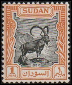 Sudan 98 - Mint-NH - 1m Nubian Ibex (1951) (cv $2.00)