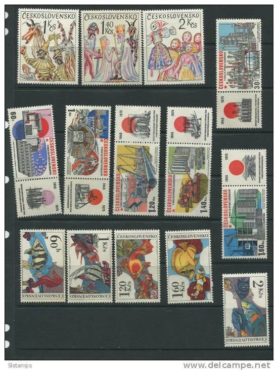 Czechoslovakia 1964 and up  Complete sets MNH CV 42 euro