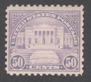 UNITED STATES #570  MINT HINGED  SINGLE  ( SMALL THIN )