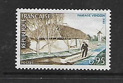 FRANCE, 1129, MINT HINGED, VENDEE RIVER