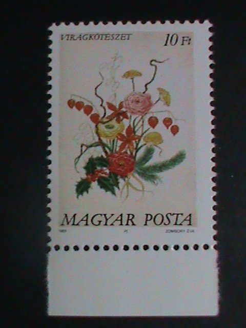 ​HUNGARY STAMP:1989 SC# 3173-7 LOVELY FLOWER ARRANGEMENTS MNH SET. VERY FINE