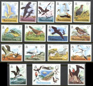 Ascension Sc# 196-211 MNH 1976 Birds