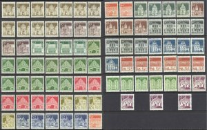 Germany Sc# 936-951 (Assorted) MNH lot/87 1966-1969 Buildings