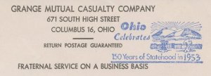 Meter top cut USA 1952 America - Ohio - 150 years of Statehood