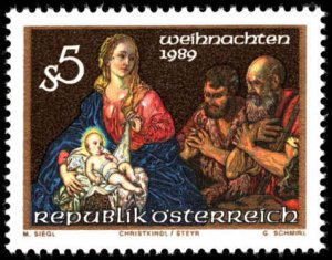 Austria #1485, Complete Set, 1989, Art, Never Hinged