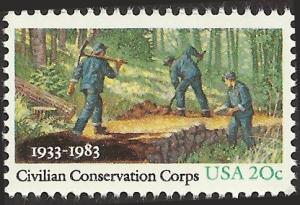 # 2037 MINT NEVER HINGED CCC CIVILIAN CONSERVATION CORPS